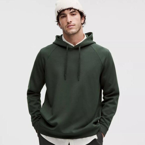 Lululemon Smooth Spacer Classic-Fit Pullover Hoodie Blackened Pine - Picture 1 of 11